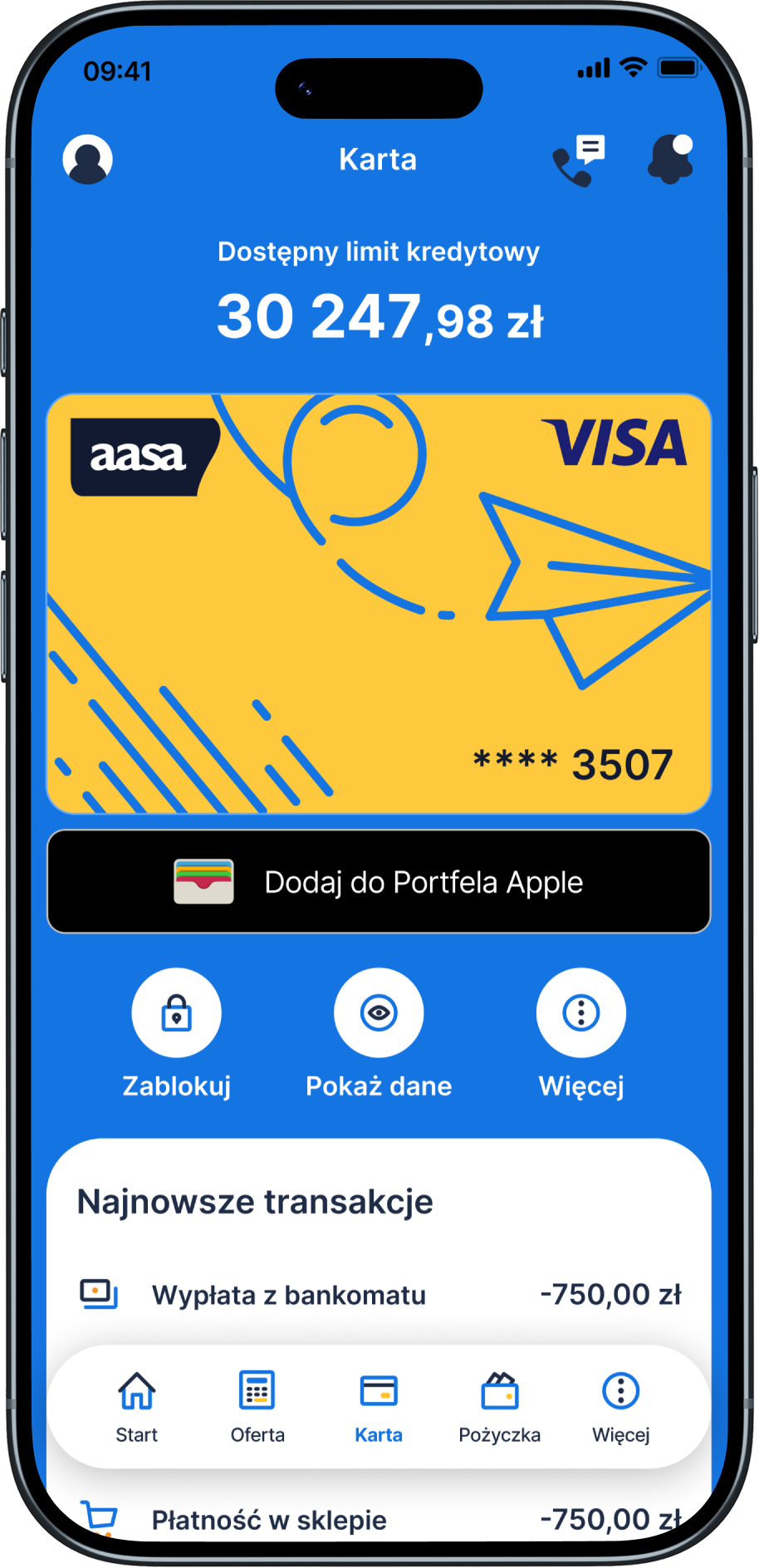 Aasa24 — ekran aplikacji mobilnej